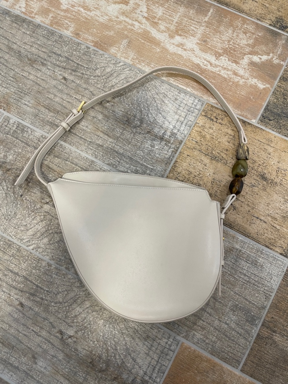 ZARA Nude Shoulder Bag Adjustable Strap - Picture 2 of 9